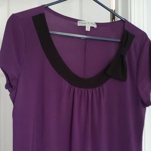Retro style Purple Blouse
